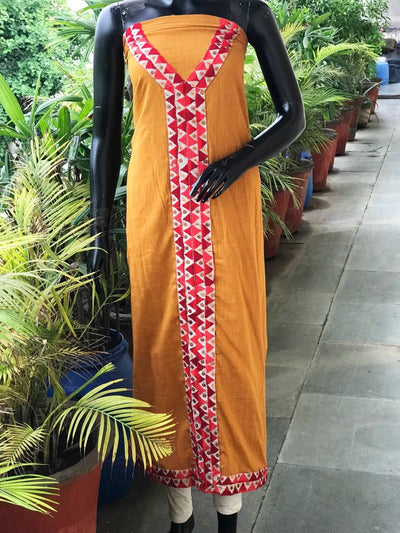 A long kurti made of top phulkari work