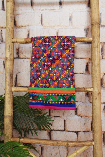 Handcrafted Phulkari Dupatta Suit Phulkari Suit Material SSethnics SSEthnics